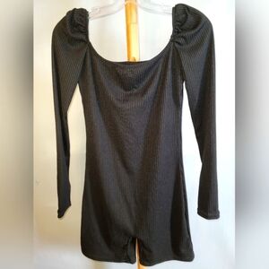 NWT Abingoo Body Suit Black one piece Large